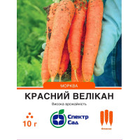 Красний велікан, морковь типа Флакке, позднеспелая, 10 г, СПЕКТР